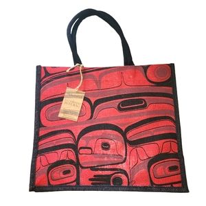 Aboriginal art Jute Tote Bag